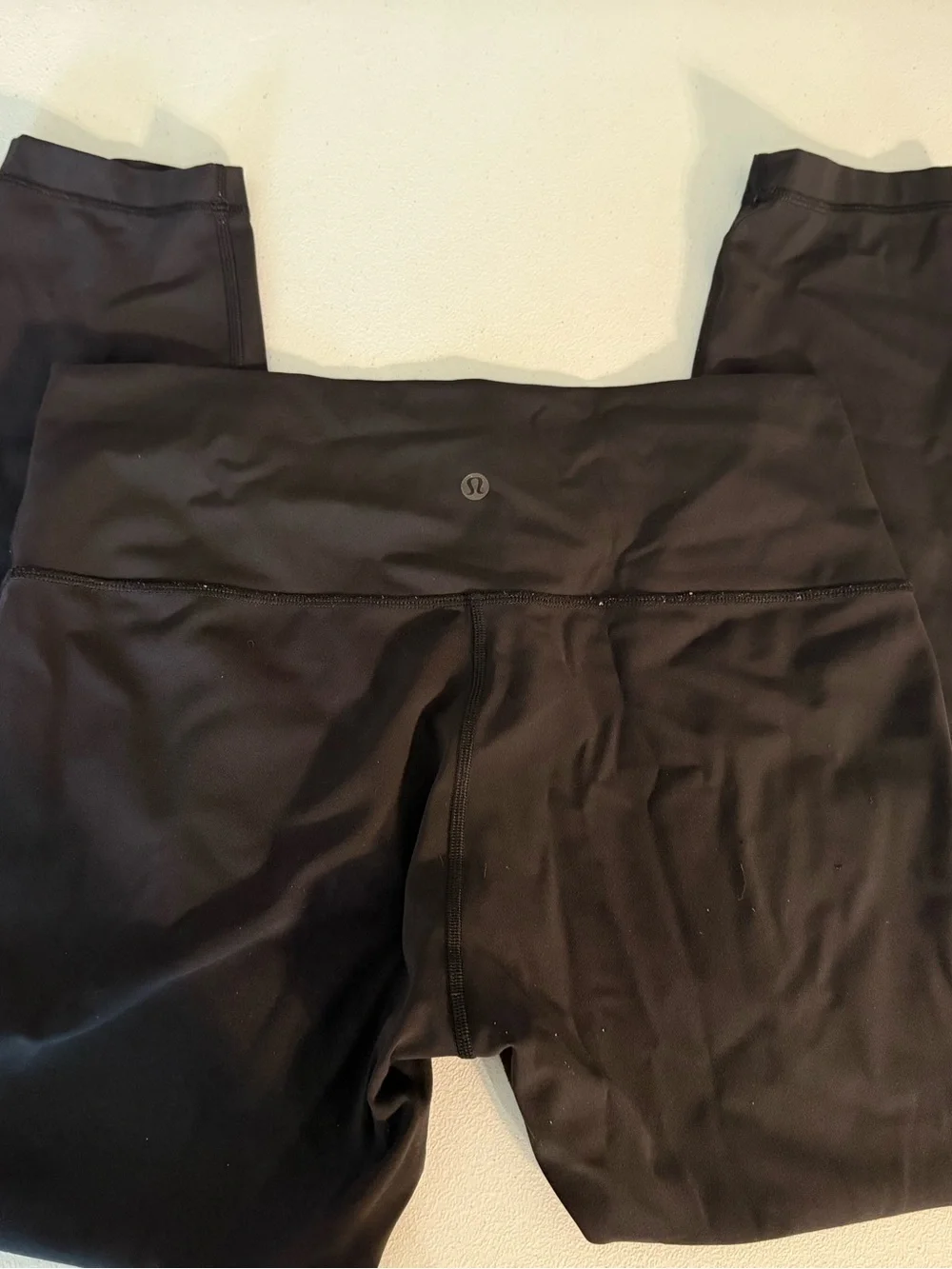 Lululemon size 12 Black Align High-Rise 25” Nulu Logo Leggings